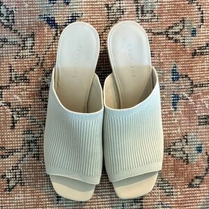 Everlane Women's Cream Knit Mules